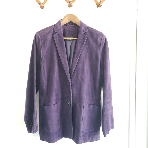 Lauren Ralph Lauren Jackets & Blazers - Lauren Authentic Suede Purple Women's Blazer